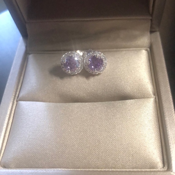 Amethyst Earrings - Picture 2 of 2